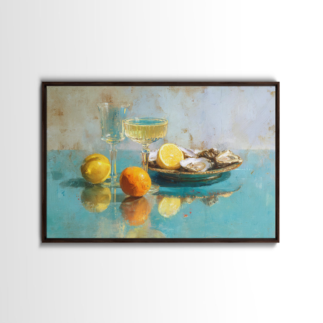 Blackboard Menu Feeling Without Readable Text Canvas Print, Restaurant Art, Watercolor Art, Restaurant Decor, Bistro, RES-3x2-25