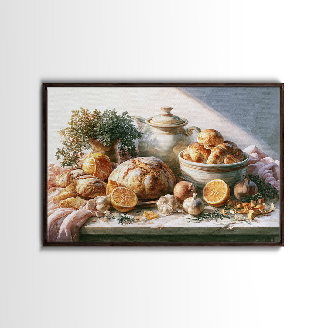 Blackboard Menu Feeling Without Readable Text Canvas Print, Restaurant Art, Neutral Decor, Restaurant Decor, Fine Art, Bistro, RES-3x2-73