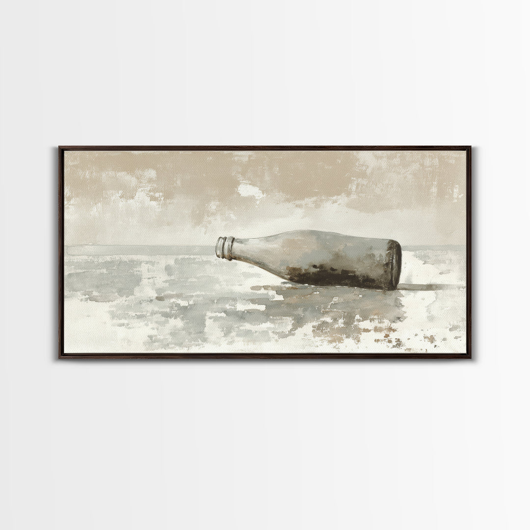Drive in Movie Scene with Moonlit Cars Framed Canvas Print, Retro Art, Print, Living Room Decor, Oil Painting, Retro, RET-2x1-60