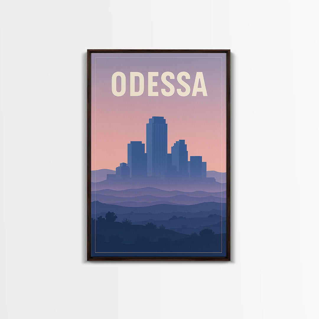 Odessa Travel Poster, Framed Canvas Print, Classic Travel Poster Art, Odessa City Art, Travel Poster Set, Vintage City Poster, Wall Art