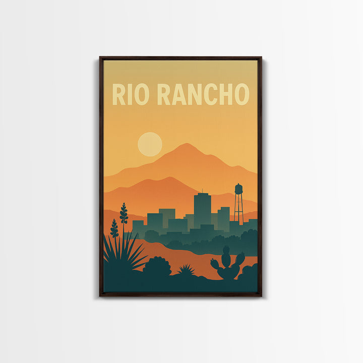 Rio Rancho Travel Poster, Canvas Print, Classic Travel Poster Art, Rio Rancho Poster Print, Vintage City Poster, Vintage City Art