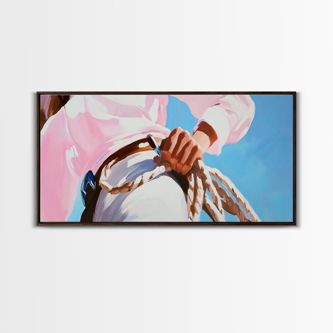 Cowgirl, western lifestyle, rustic wall art, framed canvas print, above couch art, black cowgirl painting, original painting, boho art