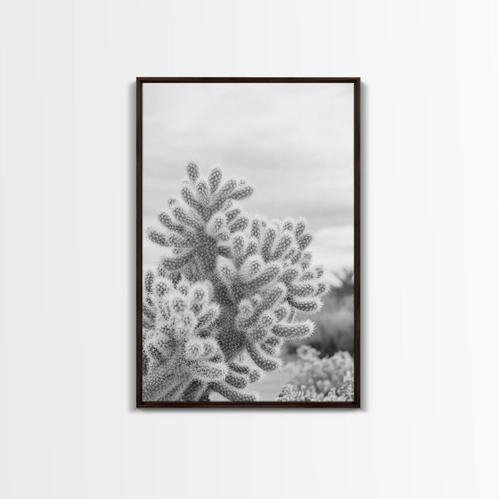 Cactus photography, desert wall art, framed canvas print, Joshua tree art, rustic decor, botanical prints, boho wall art, minimalist art