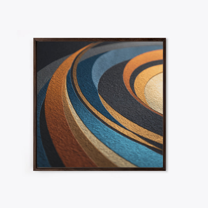 Vinyl Groove Closeup as Circular Abstract Canvas Print, Recording Studio Art, Black and White Art, Studio Decor, Abstract Art, RSA-1x1-14
