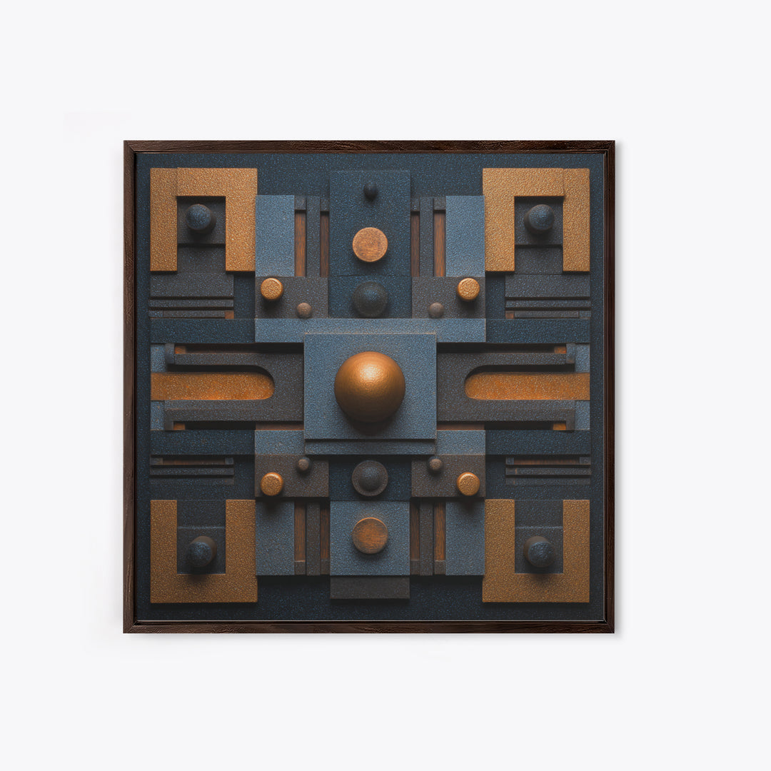 Sound Booth Foam Pattern Transformed into Design Canvas Print, Recording Studio Art, Musician Posters, Studio Decor, Analog, RSA-1x1-24