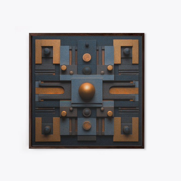 Sound Booth Foam Pattern Transformed into Design Canvas Print, Recording Studio Art, Musician Posters, Studio Decor, Analog, RSA-1x1-24