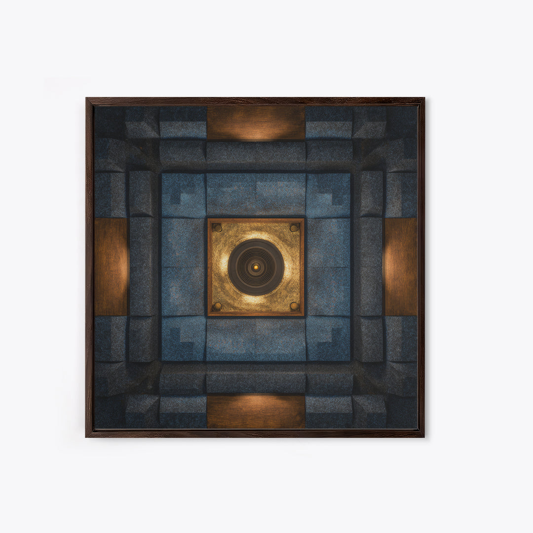 Sound Booth Foam Pattern Transformed into Design Canvas Print, Recording Studio Art, Printable Wall Art, Studio Decor, Analog, RSA-1x1-96
