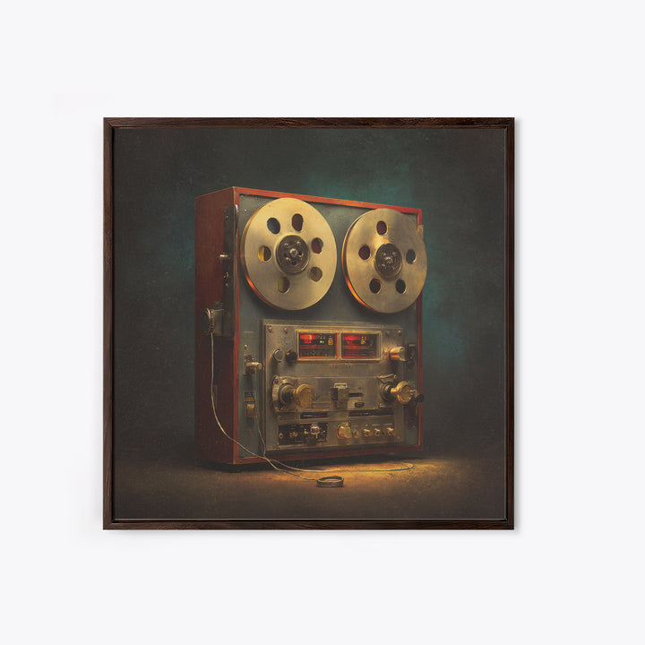 Reel to Reel Tape Machine Canvas Print, Recording Studio Art, Gallery Decor, Studio Decor, Fine Art, Analog, Contemporary Art, RSA-1x1-98