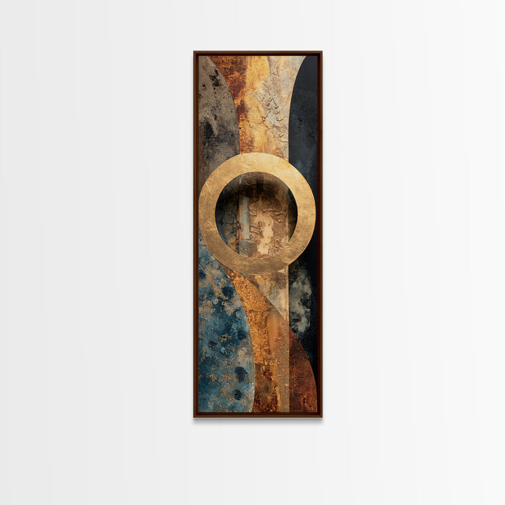 Vinyl Groove Closeup as Circular Abstract Canvas Print, Recording Studio Art, Music Decor, Studio Decor, Abstract Art, Analog, RSA-1x3-2