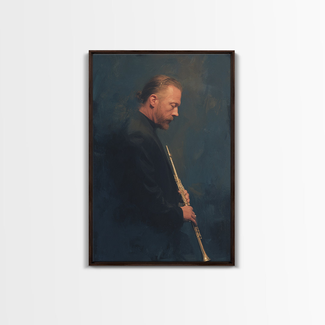 Conductor Baton and Sheet Shapes Without Text Framed Canvas Print, Recording Studio Art, Home Decor, Studio Decor, Analog, RSA-2x3-26