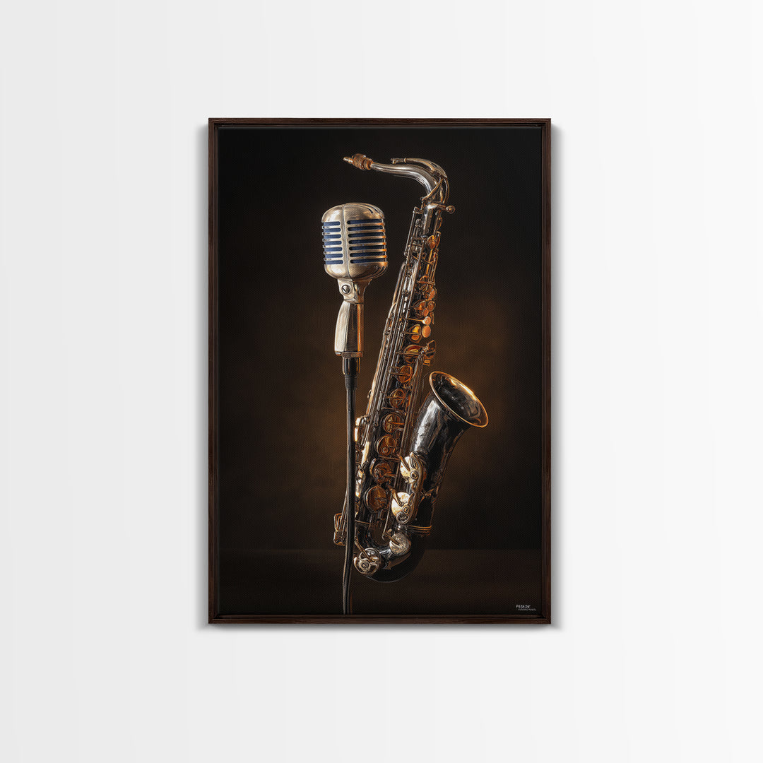 Microphone Cable Forming Elegant Line Art Canvas Print, Recording Studio Art, Luxury Decor, Studio Decor, Abstract Art, Analog, RSA-2x3-5