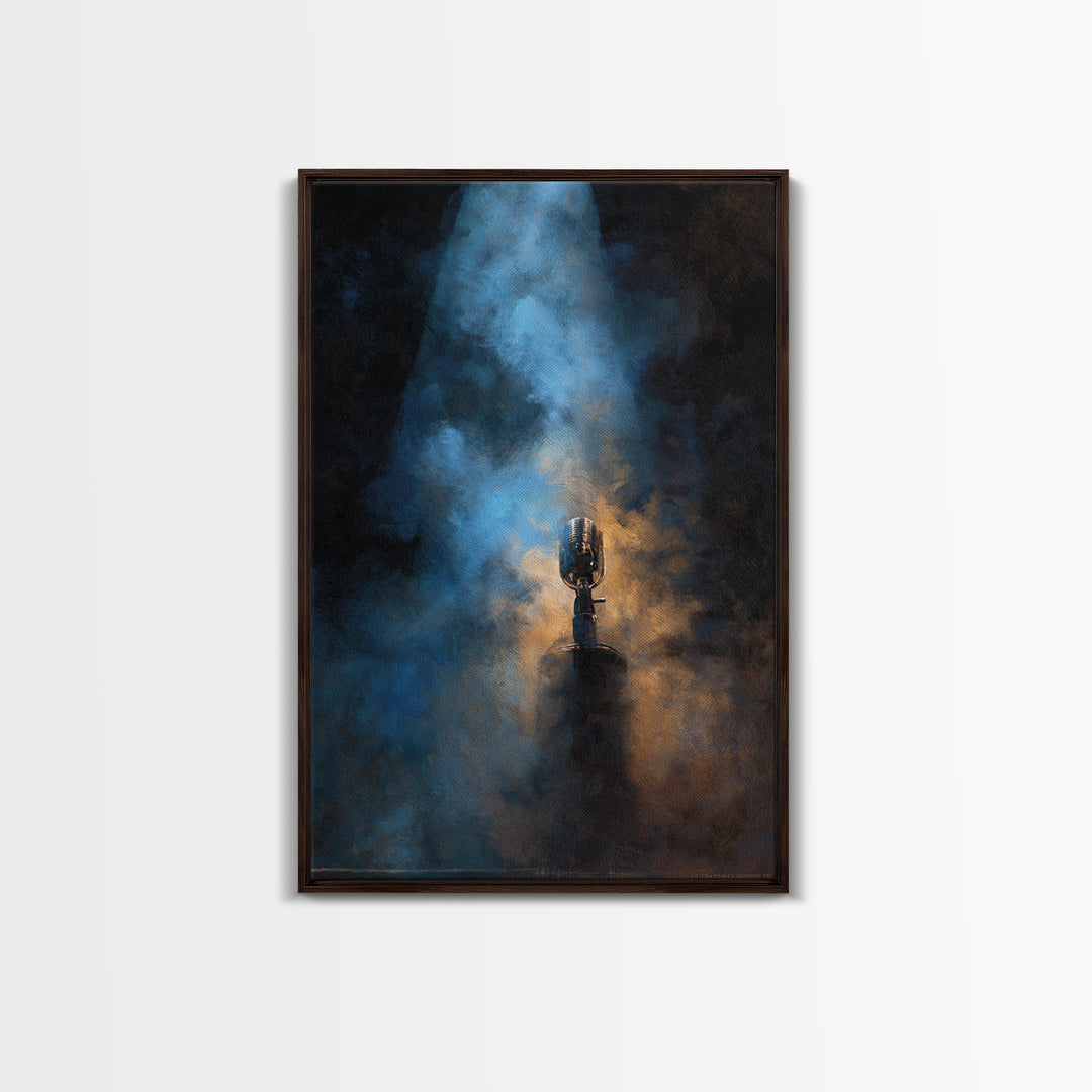Conductor Baton and Sheet Shapes Without Text Canvas Print, Recording Studio Art, Boho Decor, Studio Decor, Fine Art, Analog, RSA-2x3-50