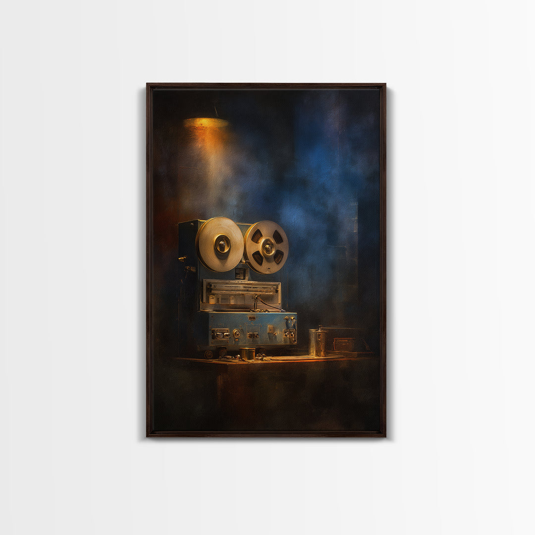 Reel to Reel Tape Machine Canvas Print, Recording Studio Art, Contemporary Art, Studio Decor, Analog, Digital Download Art, RSA-2x3-82