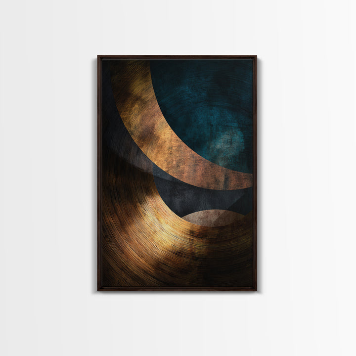 Vinyl Groove Closeup as Circular Abstract Canvas Print, Recording Studio Art, Printable Wall Art, Studio Decor, Analog, RSA-2x3-94