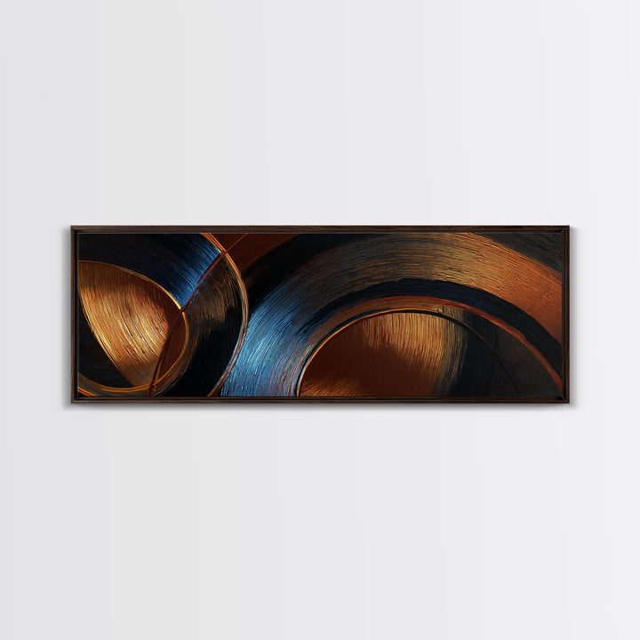 Vinyl Groove Closeup as Circular Abstract Canvas Print, Recording Studio Art, Room Decor, Studio Decor, Abstract Art, Analog, RSA-3x1-30