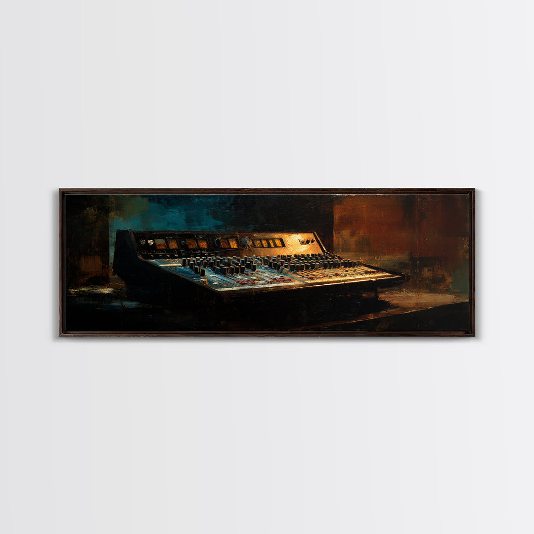 Mixing Console Faders Canvas Print, Recording Studio Art, Music Wall Art, Studio Decor, Fine Art, Analog, Musician Posters, RSA-3x1-46
