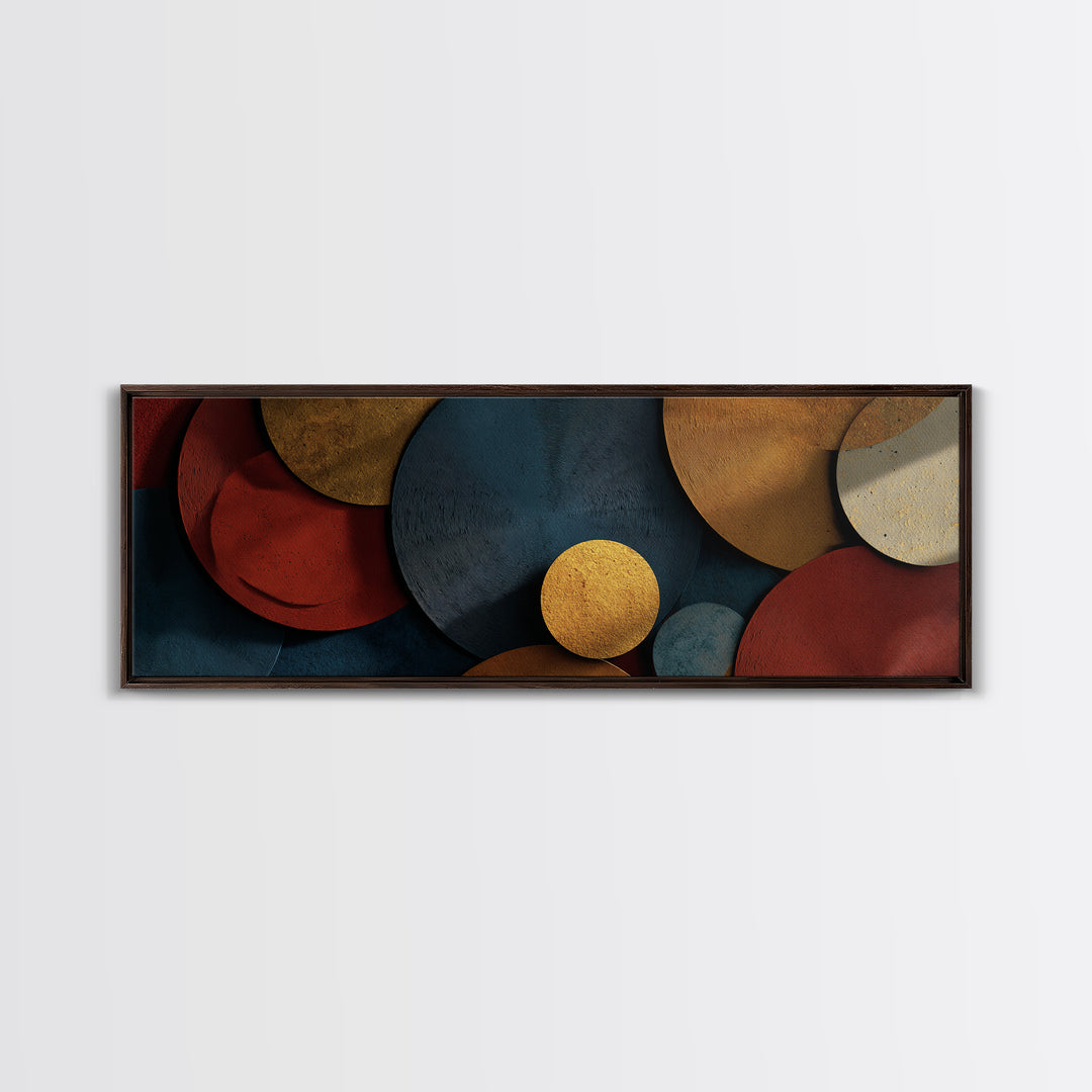 Vinyl Groove Closeup as Circular Abstract Canvas Print, Recording Studio Art, Music Decor, Studio Decor, Abstract Art, Analog, RSA-3x1-54