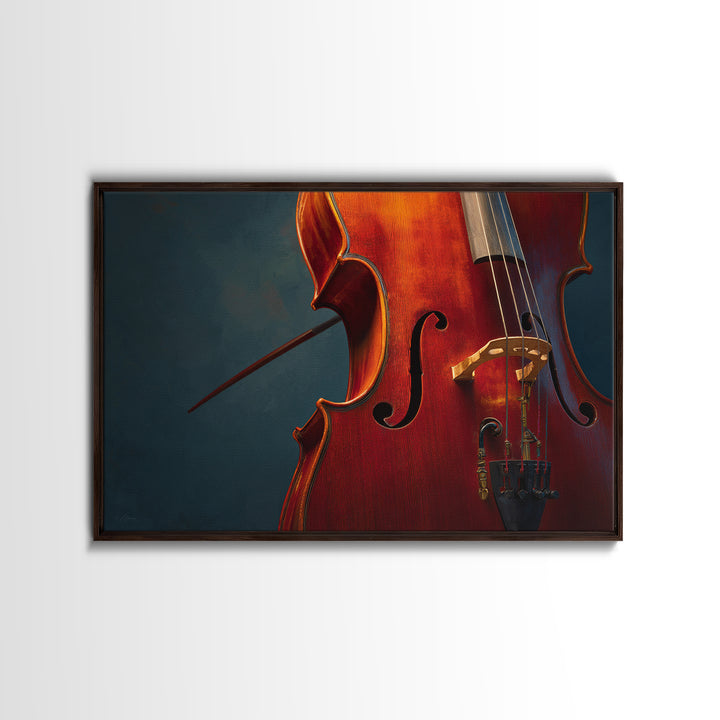 Cello Curve Closeup Canvas Print, Recording Studio Art, Digital Download Art, Studio Decor, Analog, Downloadable Print, RSA-3x2-48