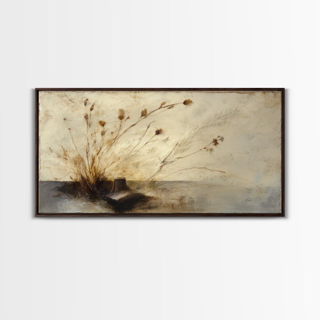 Wood Grain Abstract Framed Canvas Print, Rustic Art, Landscape Painting, Farmhouse Decor, Fine Art, Rustic, Modern Decor, RUS-2x1-100
