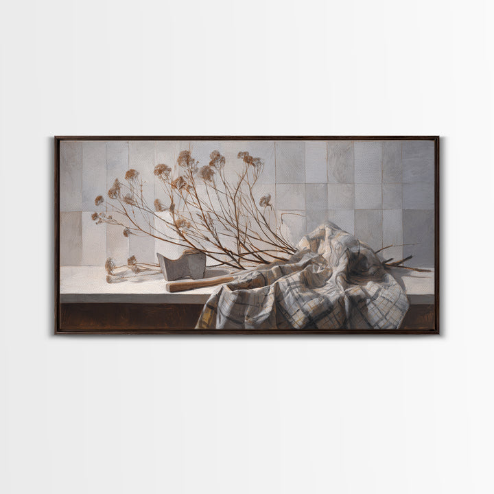 Wood Grain Abstract Canvas Print, Rustic Art, Boho Wall Art, Farmhouse Decor, Rustic, Downloadable Art, Living Room Art, RUS-2x1-76