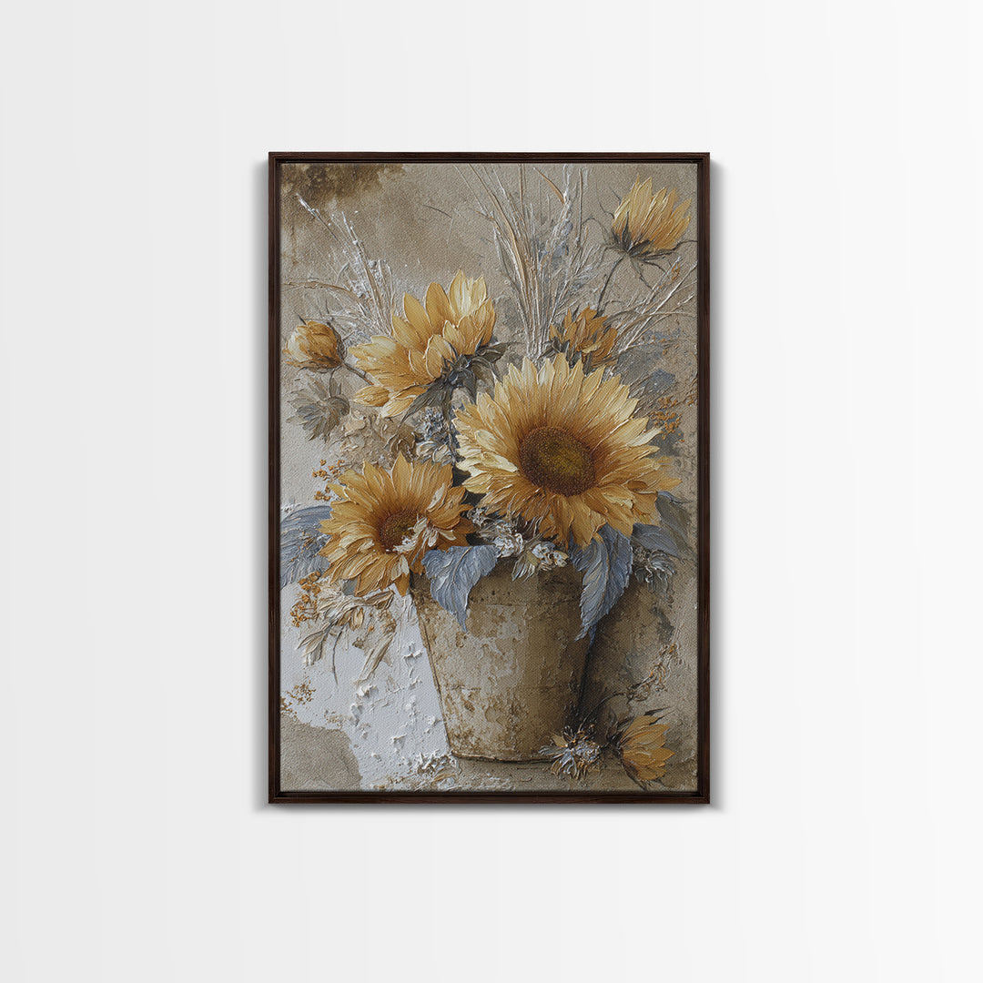 Old Boots Filled Framed Canvas Print, Rustic Art, Wall Art, Farmhouse Decor, Rustic, Living Room Decor, Abstract Wall Art, RUS-2x3-38