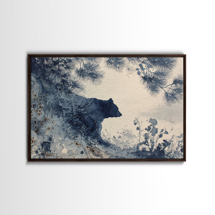 Pheasant Feathers and Acorns Arrangement Framed Canvas Print, Rustic Art, Abstract Wall Art, Farmhouse Decor, Fine Art, Rustic, RUS-3x2-20