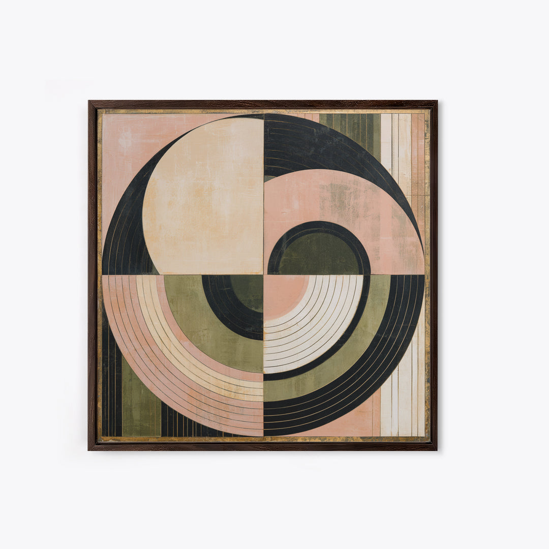 Minimal Sun over Pine Forest Canvas Print, Scandinavian Art, Luxury Decor, Living Room Decor, Fine Art, Nordic, SCA-1x1-17