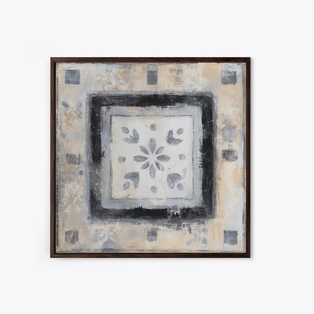 Minimal Meadow Flowers Framed Canvas Print, Scandinavian Art, Fine Art Print, Living Room Decor, Fine Art, Nordic, Printable, SCA-1x1-58