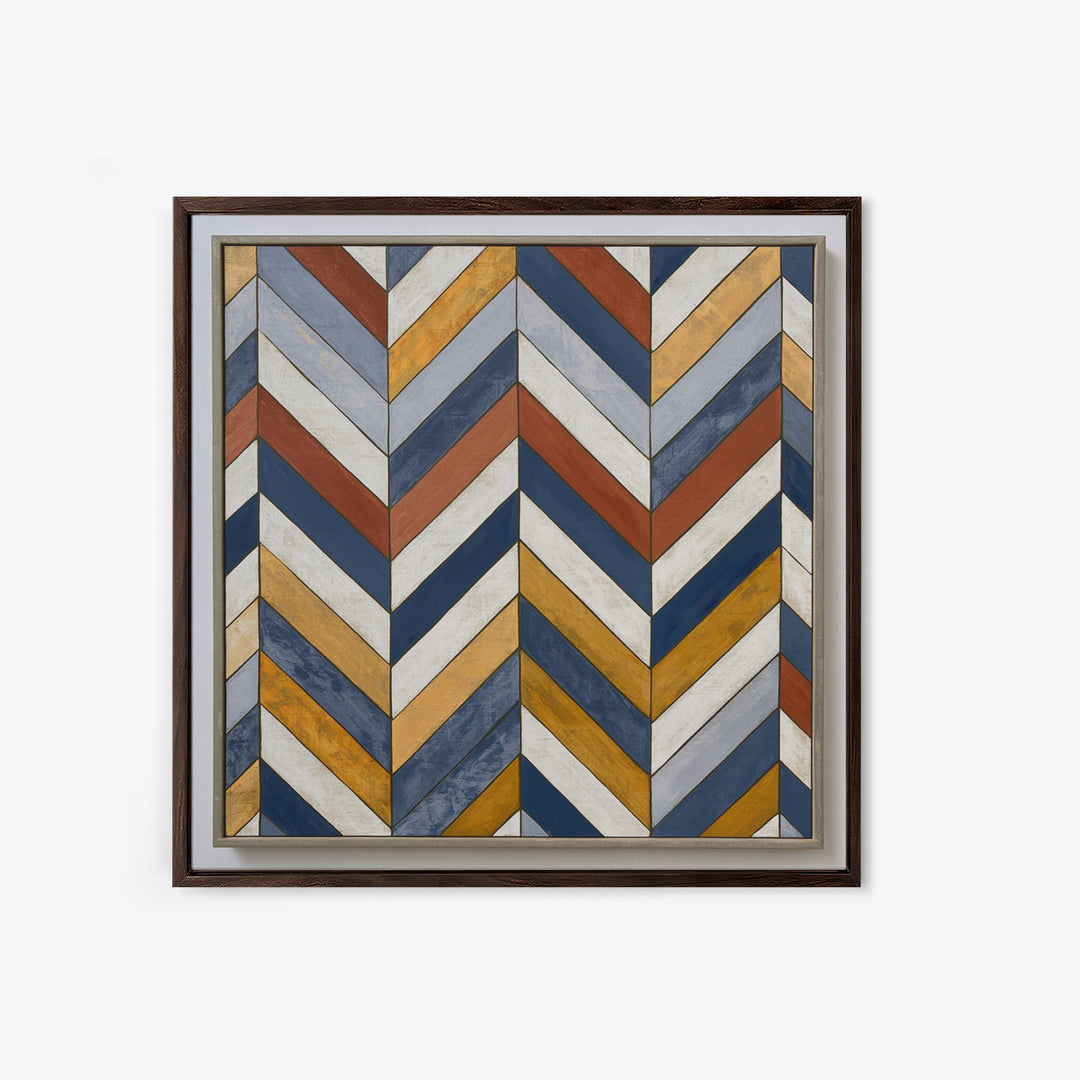 Herringbone Monochrome Pattern Canvas Print, Scandinavian Art, Luxury Decor, Living Room Decor, Fine Art, Nordic, SCA-1x1-94