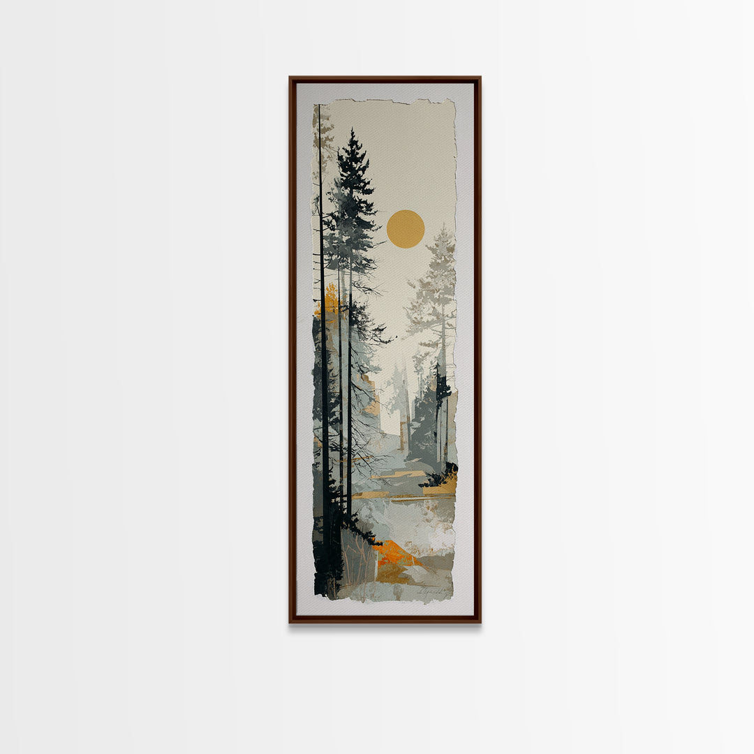 Abstract Arch Shapes Canvas Print, Scandinavian Art, Modern Decor, Living Room Decor, Abstract Art, Nordic, Wall Decor, SCA-1x3-2