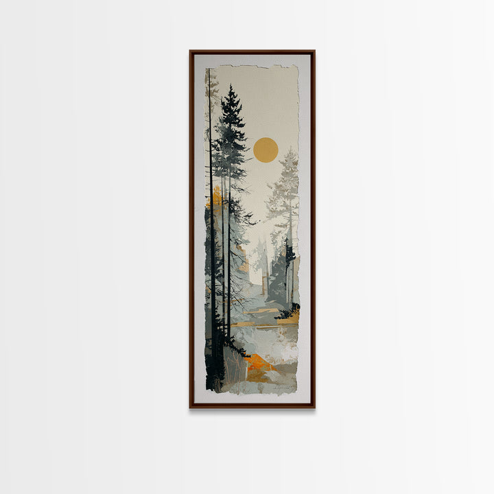 Abstract Arch Shapes Canvas Print, Scandinavian Art, Modern Decor, Living Room Decor, Abstract Art, Nordic, Wall Decor, SCA-1x3-2