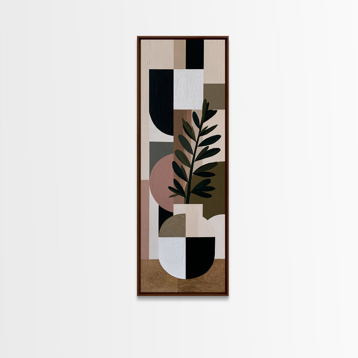 Hygge Candle and Pine Branch Still Life Canvas Print, Scandinavian Art, Wall Art Print, Living Room Decor, Oil Painting, Nordic, SCA-1x3-40
