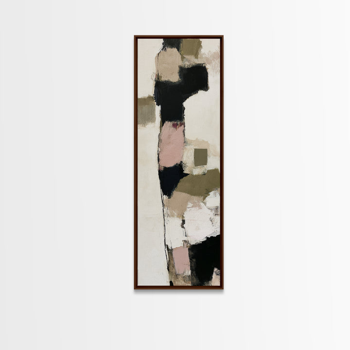 Soft Wool Texture Abstract Canvas Print, Scandinavian Art, Neutral Decor, Living Room Decor, Fine Art, Nordic, Wall Decor, SCA-1x3-55