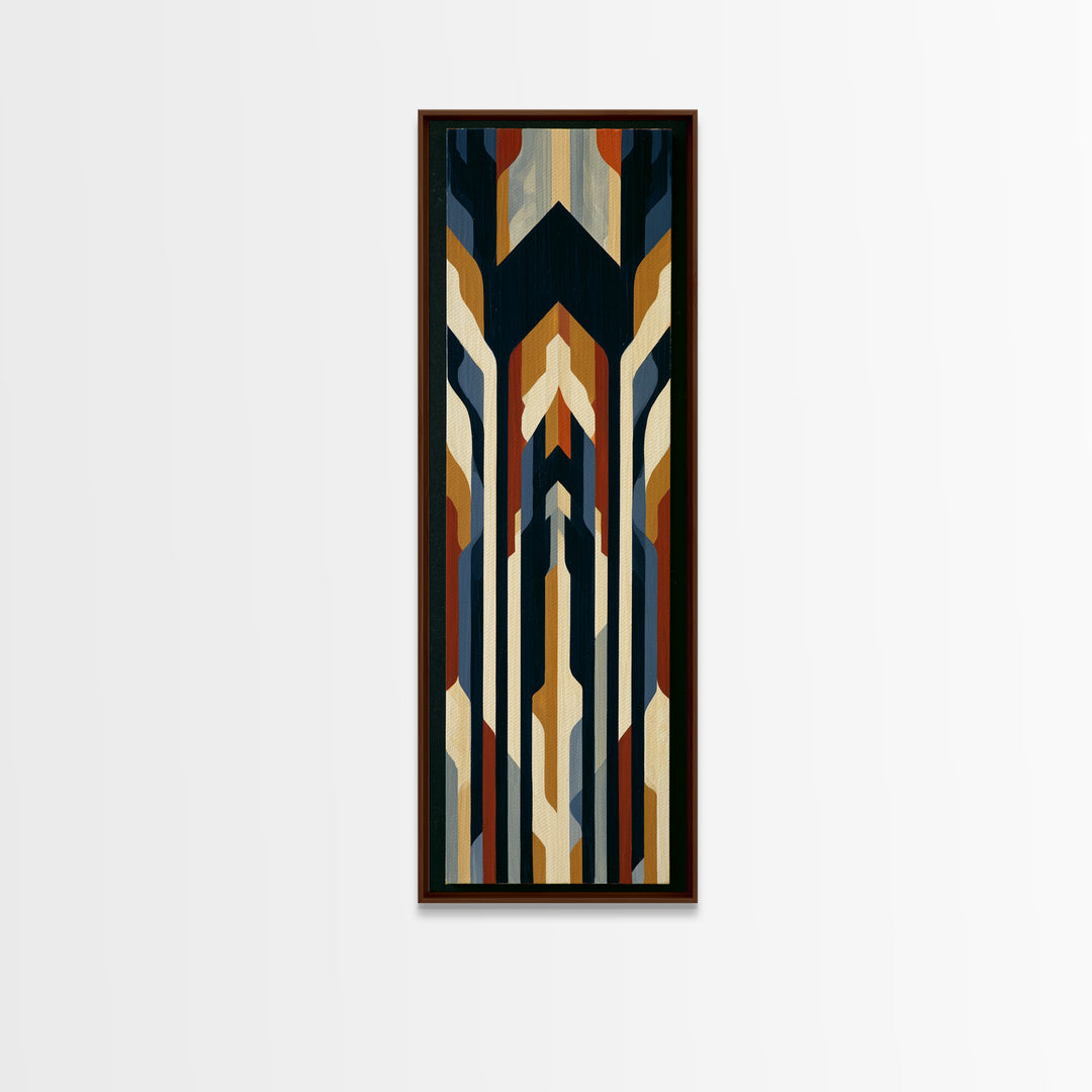 Simple Black House Shape Canvas Print, Scandinavian Art, Minimalist Decor, Living Room Decor, Abstract Art, Nordic, SCA-1x3-67