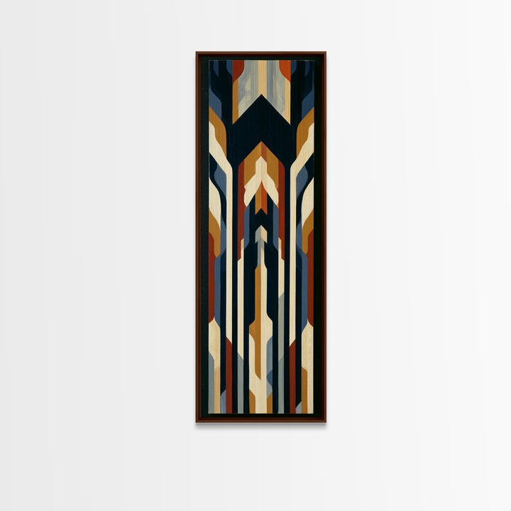 Simple Black House Shape Canvas Print, Scandinavian Art, Minimalist Decor, Living Room Decor, Abstract Art, Nordic, SCA-1x3-67