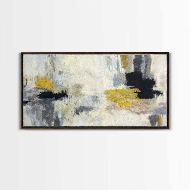 Scandinavian Textile Pattern Framed Canvas Print, Scandinavian Art, Textured Painting, Living Room Decor, Fine Art, Nordic, SCA-2x1-12