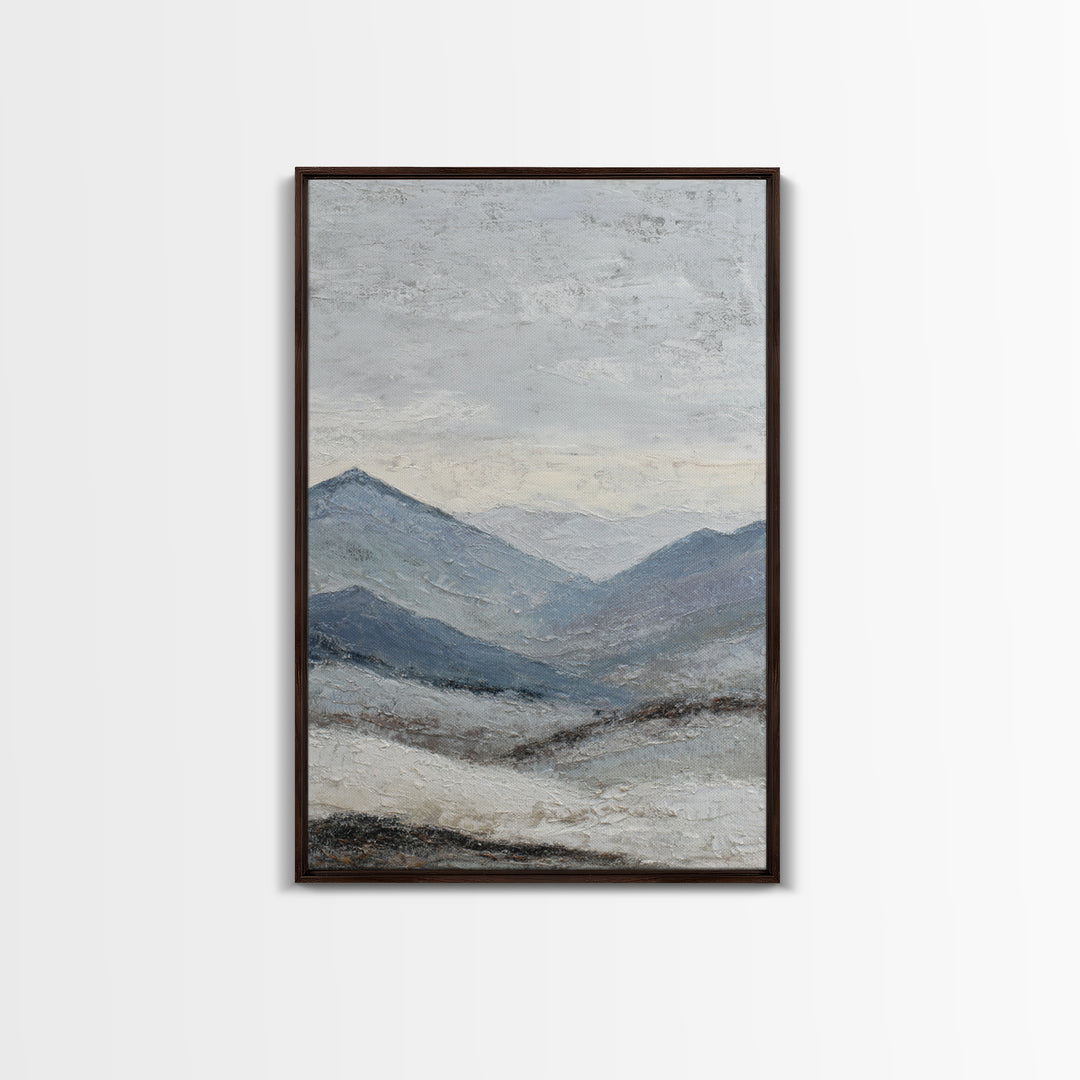 Minimal Sun over Pine Forest Canvas Print, Scandinavian Art, Wall Art Print, Living Room Decor, Nordic, Fine Art Print, SCA-2x3-49