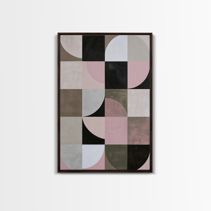 Scandinavian Textile Pattern Canvas Print, Scandinavian Art, Floral Wall Art, Living Room Decor, Nordic, Minimalist Decor, SCA-2x3-96
