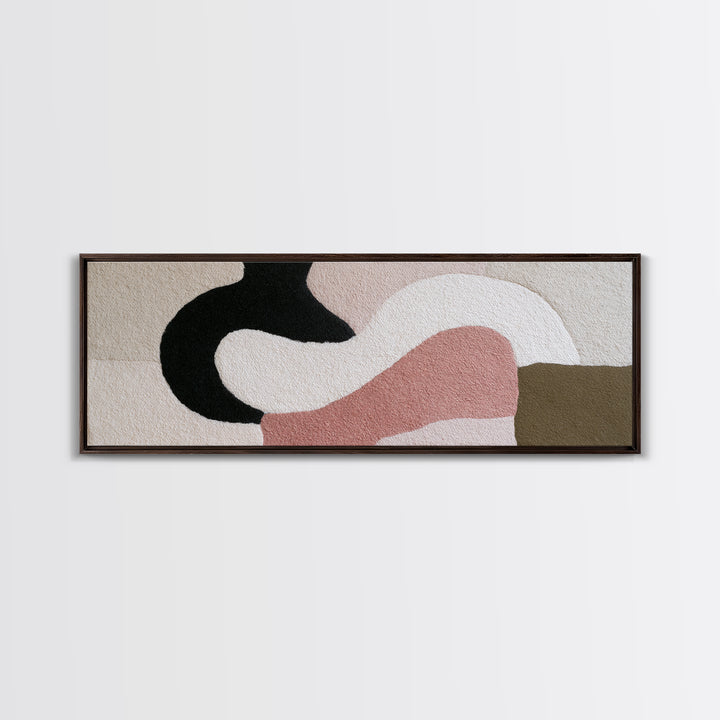 Soft Wool Texture Abstract Canvas Print, Scandinavian Art, Modern Decor, Living Room Decor, Abstract Art, Nordic, Wall Decor, SCA-3x1-11