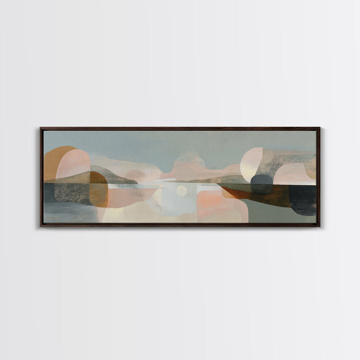Single Black Branch on Warm White Background Canvas Print, Scandinavian Art, Living Room Wall Art, Living Room Decor, Nordic, SCA-3x1-12