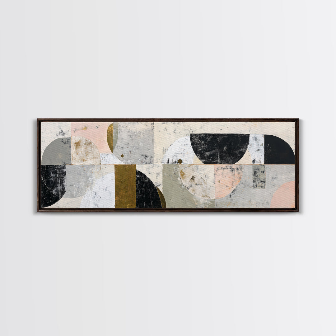 Abstract Arch Shapes Canvas Print, Scandinavian Art, Living Room Decor, Abstract Art, Nordic, Modern Wall Art, SCA-3x1-30