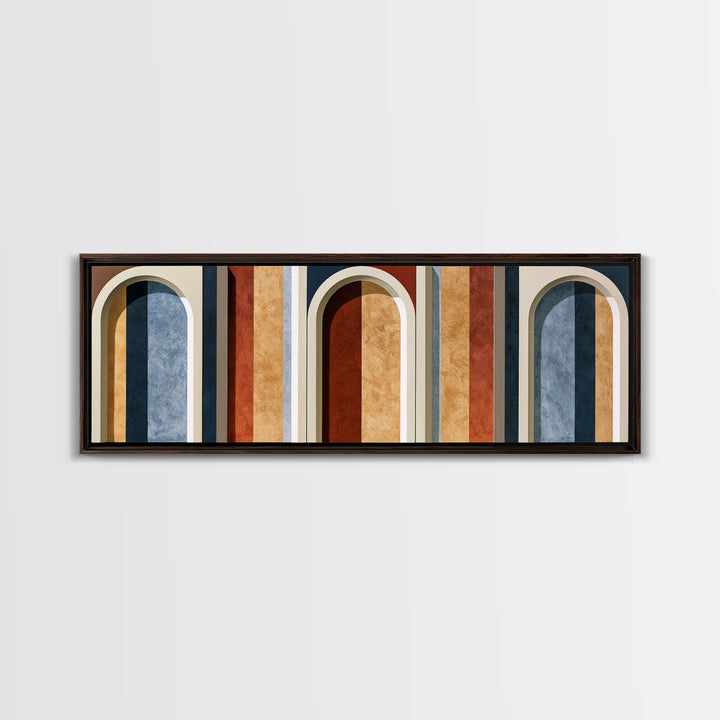 Abstract Arch Shapes Canvas Print, Scandinavian Art, Modern Decor, Living Room Decor, Abstract Art, Nordic, Wall Decor, SCA-3x1-54