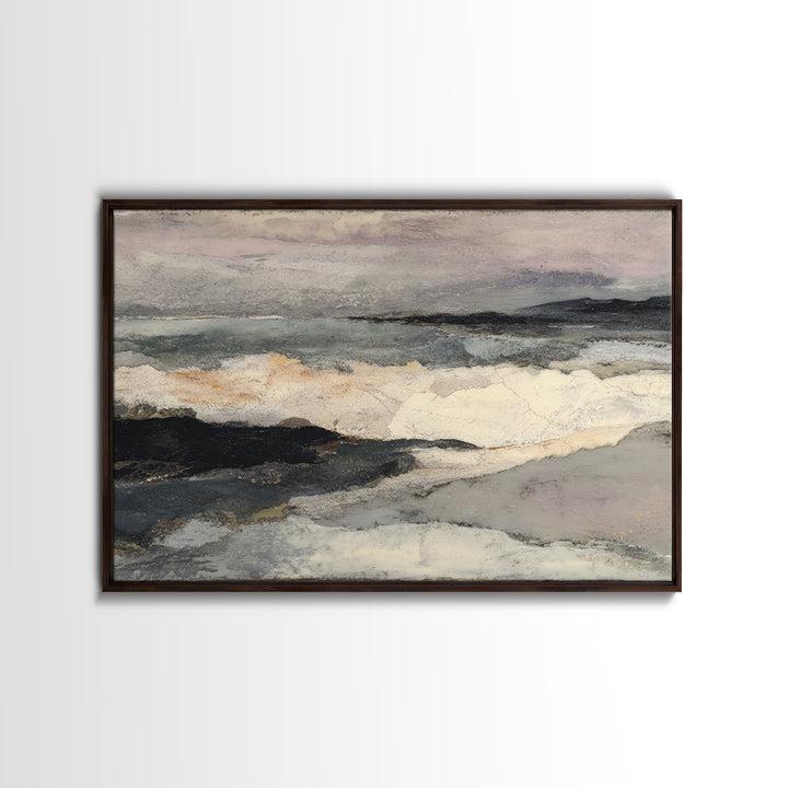 Abstract Arch Shapes Framed Canvas Print, Scandinavian Art, Gallery Decor, Living Room Decor, Abstract Art, Nordic, Home Decor, SCA-3x2-90