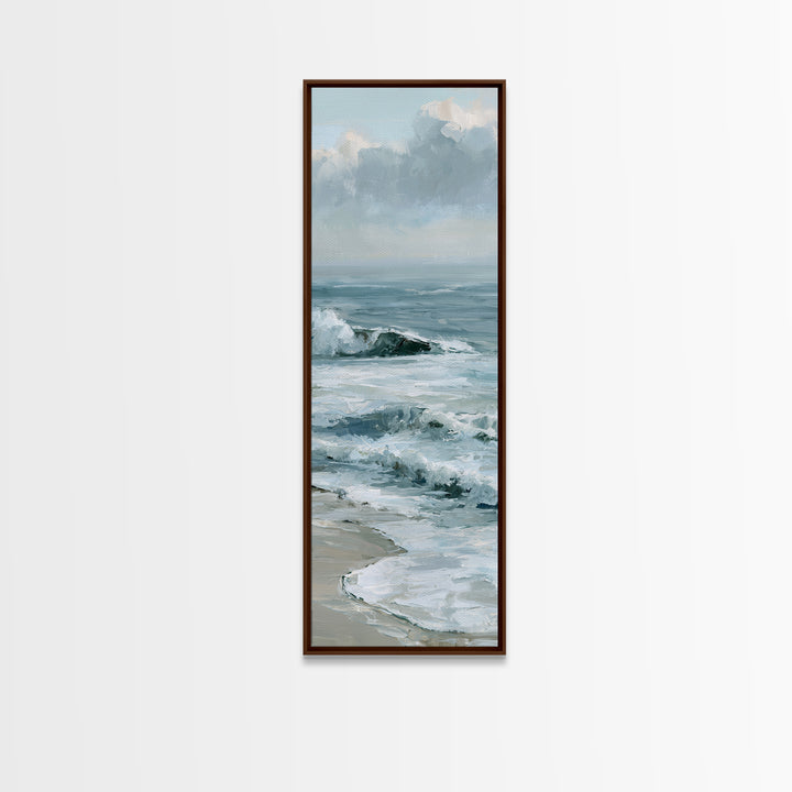 Calm Blue Horizon Canvas Print, Seascape Art, Coastal Wall Art, Coastal Decor, Fine Art, Seascape, Luxury Decor, Room Decor, SEA-1x3-14