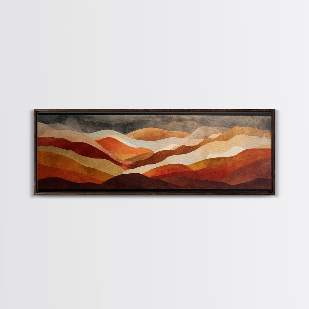 Saguaro Cactus under Enormous Sunset Canvas Print, Southwestern Art, Oil Paintings, Southwestern Decor, Fine Art, Mesa, SOU-3x1-42