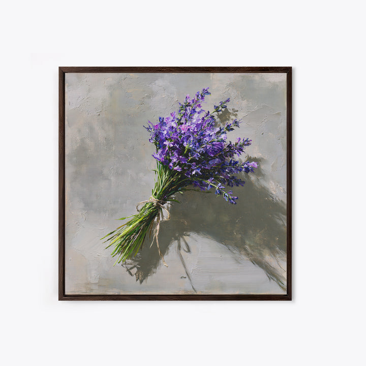 Lavender Bundle with Soft Shadow Canvas Print, Spa Art, Wildlife Wall Art, Spa Decor, Watercolor Art, Serenity, SPA-1x1-55