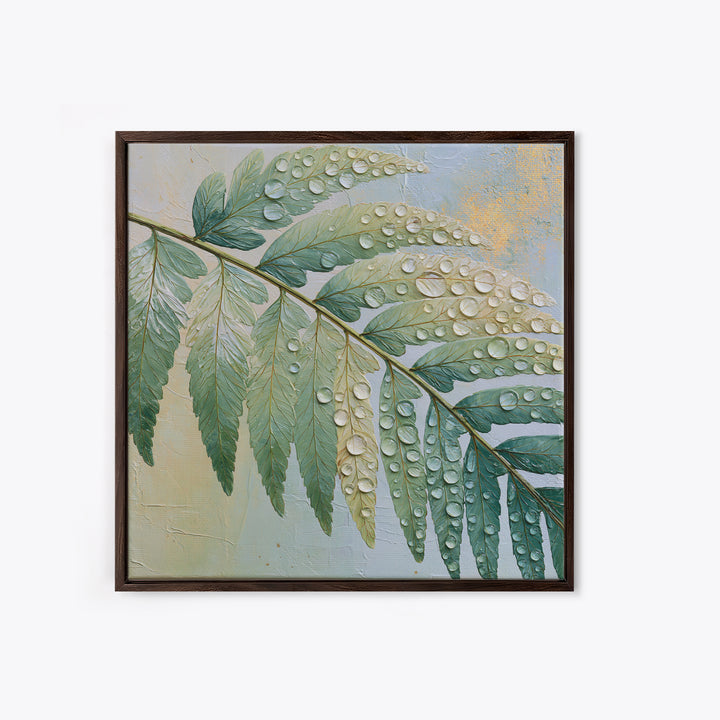 Fern Leaf Closeup Canvas Print, Spa Art, Gallery Decor, Spa Decor, Fine Art, Serenity, Wall Art, Home Decor, Wall Decor, SPA-1x1-59