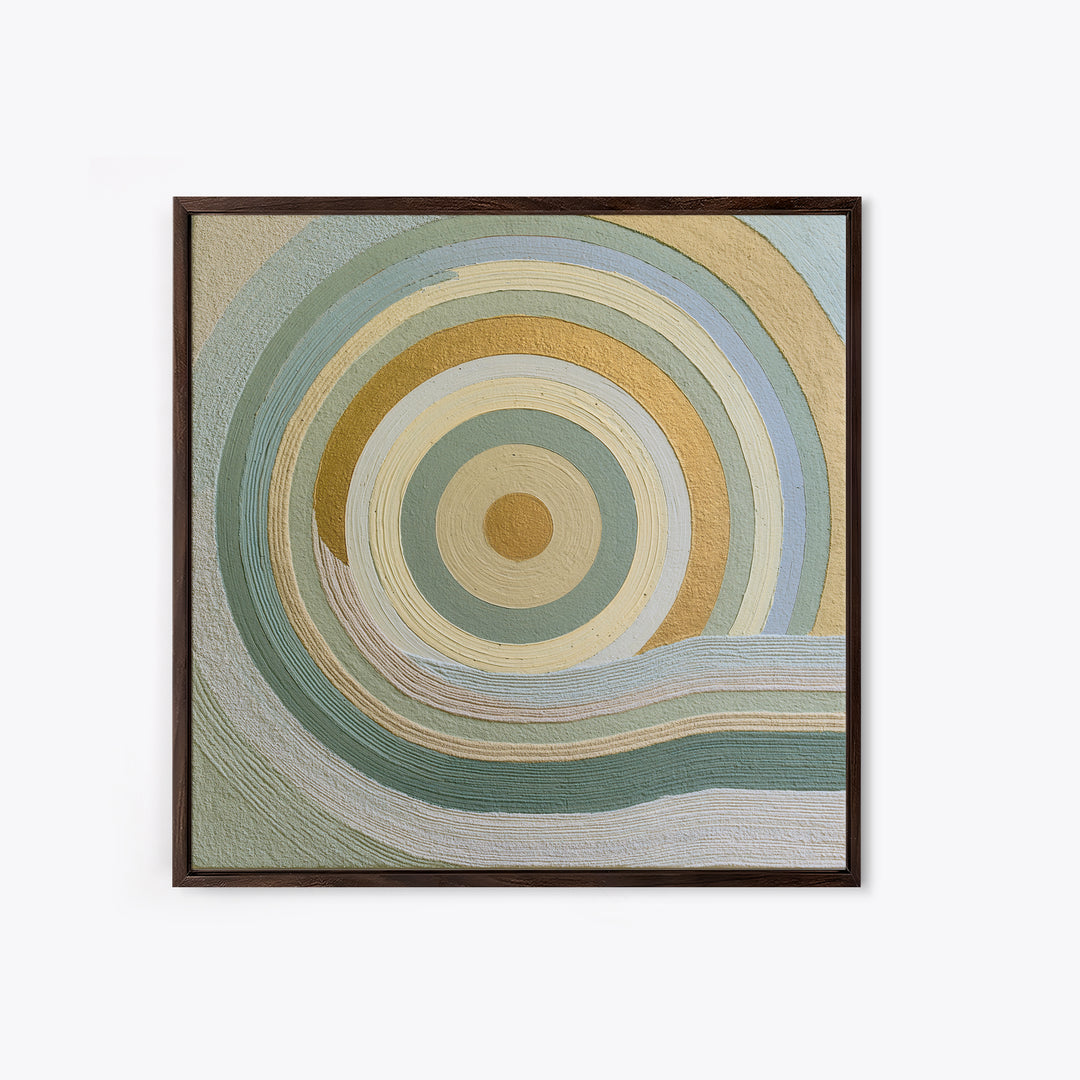 Sand Garden Lines Framed Canvas Print, Spa Art, Dog Canvas, Spa Decor, Fine Art, Serenity, Art Print, Room Decor, SPA-1x1-84
