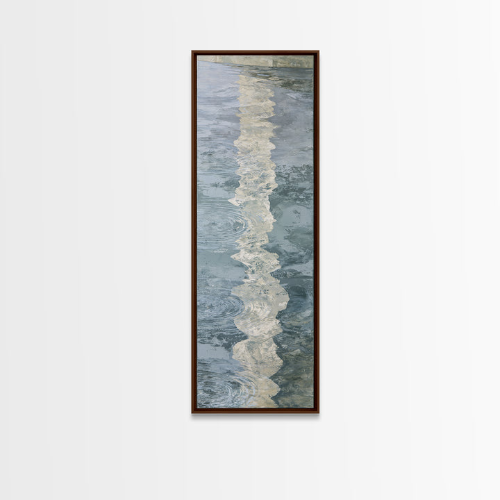 Abstract Water Ripples Canvas Print, Spa Art, Neutral Decor, Spa Decor, Fine Art, Serenity, Home Decor, Wall Decor, SPA-1x3-18