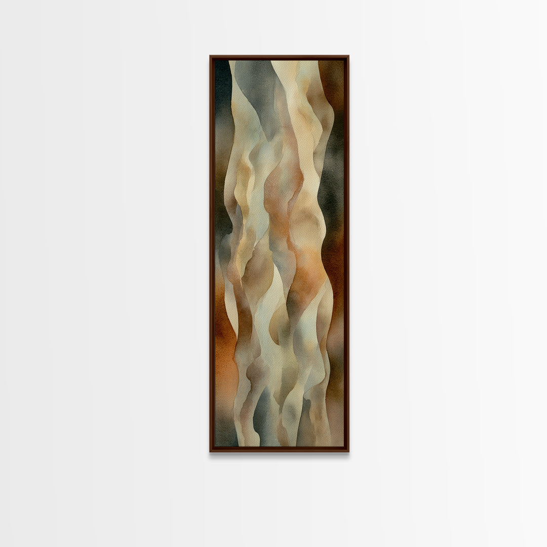 Minimal Face with Closed Eyes and Flowers Framed Canvas Print, Spa Art, Minimalist Art, Spa Decor, Fine Art, Serenity, SPA-1x3-31